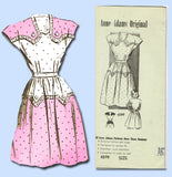 1940s Vintage Anne Adams Sewing Pattern 4599 Uncut Misses Day Dress Size 34 Bust - Vintage4me2