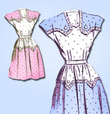 1940s Vintage Anne Adams Sewing Pattern 4599 Uncut Misses Day Dress Size 34 Bust - Vintage4me2