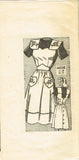 1940s Vintage Anne Adams Sewing Pattern 4608 Misses Embroidered Apron Sz 16 34B - Vintage4me2