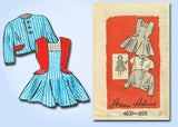 1950s Vintage Anne Adams Sewing Pattern 4621 Toddler Girls Jumper Dress Size 2