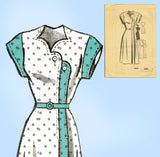 1940s Anne Adams Pattern 4639 Stunning Uncut Misses Step Dress 36 B