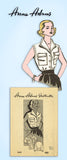 1950s Vintage Anne Adams Sewing Pattern 4643 Misses Sleeveless Blouse Sz 34 Bust