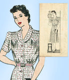 Anne Adams 4650: Vintage Sewing Pattern Plus Size WWII Dress Sz 42 Bust vintage4me2