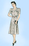 Anne Adams 4650: Vintage Sewing Pattern Plus Size WWII Dress Sz 42 Bust