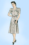 Anne Adams 4650: Vintage Sewing Pattern Plus Size WWII Dress Sz 42 Bust