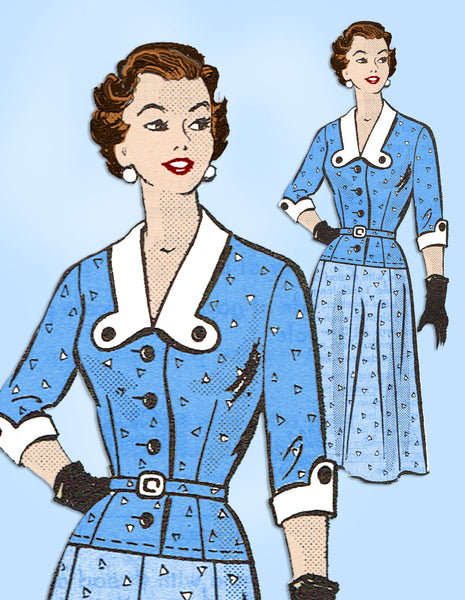 1950s Vintage Anne Adams Sewing Pattern 4655 Uncut Plus Size Women's D ...