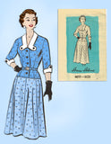1950s Vintage Anne Adams Sewing Pattern 4655 Uncut Plus Size Women's Dress 40B - Vintage4me2