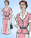 1950s Vintage Anne Adams Sewing Pattern 4657 Uncut Misses Dress and Jacket 34B
