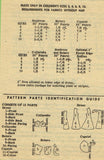 1950s Vintage Anne Adams Sewing Pattern 4666 Girls Sun Dress Button Collars Sz10