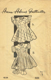 1940s Original Vintage Anne Adams Pattern 4669 Toddler Girls Princess Dress Sz 4