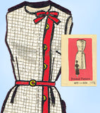 Anne Adams 4675: 1960s Vintage Sewing Pattern Asymmetric  Plus Size Day Dress 41 Bust
