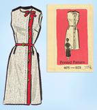 Anne Adams 4675: 1960s Vintage Sewing Pattern Asymmetric  Plus Size Day Dress 41 Bust vintage4me2