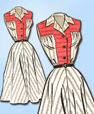 1950s Vintage Anne Adams Sewing Pattern 4698 Uncut Misses House Dress Size 12