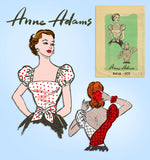 Anne Adams 4719: 1950s Misses Wrap Around Blouse Sz 30 B Vintage Sewing Pattern - Vintage4me2