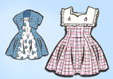 Anne Adams 4720: 1950s Cute Toddler Girls Dress Size 4 Vintage Sewing Pattern