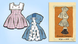 Anne Adams 4720: 1950s Cute Toddler Girls Dress Size 4 Vintage Sewing Pattern