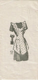 1940s Vintage Anne Adams Sewing Pattern 4721 Misses Full Bib Apron Size SM