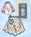 Anne Adams 4726: 1960s Misses Cockail Apron Set Sz MED Vintage Sewing Pattern - Vintage4me2