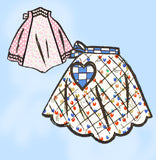 Anne Adams 4726: 1960s Misses Cockail Apron Set Sz MED Vintage Sewing Pattern - Vintage4me2