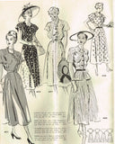 1940s Vintage Anne Adams Pattern 4759 Stunning Misses Dress Sz 36 Bust