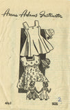 1940s Original Vintage Anne Adams Pattern 4762 Toddler Girls Dress & Bonnet Sz 2