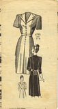 1940s Vintage Anne Adams Sewing Pattern 4795 Plus Size Misses WWII Dress 46 Bust - Vintage4me2