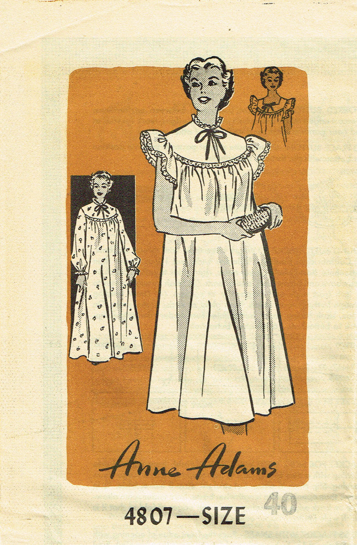 1950s Vintage Anne Adams Sewing Pattern 4807 Uncut Plus Size