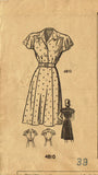 1940s Vintage Anne Adams Mail Order Sewing Pattern 4810 Misses Dress Sz 20 - Vintage4me2