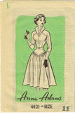 1950s Vintage Anne Adams Sewing Pattern 4821 Uncut Misses Cocktail Dress Size 11