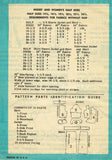 1950s Vintage Anne Adams Sewing Pattern Plus Size Ladies 2 Piece Dress Sz 43 B
