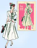 1940s Vintage Anne Adams Sewing Pattern 4861 Misses Peplum Suit Size 36 Bust