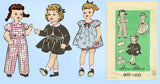 Anne Adams 4883: 1950s Cute 20 Inch Doll Clothes Set Vintage Sewing Pattern