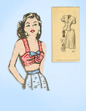 Anne Adams 4886: 1950s Misses Suit w Bra Top Sz 38 Bust Vintage Sewing Pattern