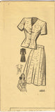 Anne Adams 4588: 1950s Misses Sun Dress Size 34 Bust Vintage Sewing Pattern