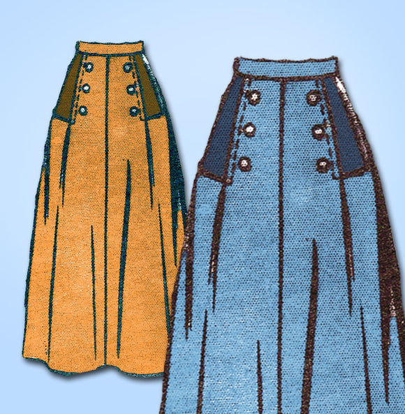 1950s Original Vintage Anne Adams Sewing Pattern 4899 Misses Skirt Sz 28 Waist