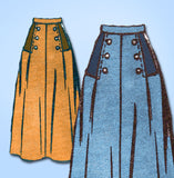 1950s Original Vintage Anne Adams Sewing Pattern 4899 Misses Skirt Sz 28 Waist