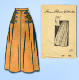 1950s Original Vintage Anne Adams Sewing Pattern 4899 Misses Skirt Sz 28 Waist