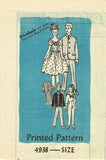 1950s Vintage Anne Adams Sewing Pattern 4938 Uncut Barbie and Ken Doll Clothes