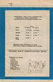 1950s Vintage Anne Adams Sewing Pattern 4950 Uncut Misses Apron Sz 44-46 B
