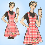 1950s Vintage Anne Adams Sewing Pattern 4950 Uncut Misses Apron Sz 44-46 B