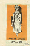 1960s Vintage Anne Adams Sewing Pattern 4970 Uncut Plus Shirtwaist Dress Sz 41 B - Vintage4me2