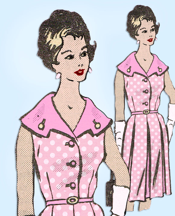 1960s Vintage Anne Adams Sewing Pattern 4996 Uncut Plus Size Sun Dress Size 41 B - Vintage4me2