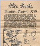 1930s Vintage Alice Brooks Embroidery Transfer 5778 Uncut Cutwork Bird Motifs