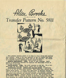 1940s Vintage Alice Brooks Embroidery Transfer 5811 His and Hers Pillowcases