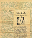 1940s ORIGNAL Uncut Alice Brooks Fancy Floral Bedspread Hot Iron Transfer 5864 - Vintage4me2