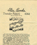 1930s Original Vintage Alice Brooks Embroidery Transfer 6364 Uncut Cutwork Pcase