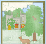 1930s ORIG Vintage Alice Brooks Embroidery Transfer 6407 Uncut Castle Picture