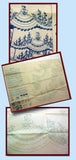 1940s Vintage Alice Brooks Embroidery Transfer 7102 Uncut Garden Gal Pillowcases