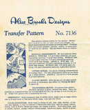Alice Brooks 7136: 1940s Uncut Misses Embroidered Apron Vintage Sewing Pattern