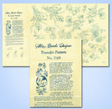 1940s Vintage Alice Brooks Embroidery Transfer 7149 Uncut Variety Floral Motifs